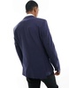 French Connection linen look formal suit jacket in blue