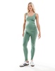 Mamalicious Maternity seamless tank top in ivy green - part of a set