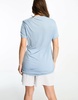 River Island Maternity t-shirt multipack in gray and blue