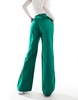 Nike Collection woven wide leg pants in green