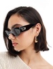 Le Specs body bumpin cat eye sunglasses in tortoiseshell