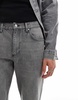 ASOS DESIGN tapered fit jeans in washed gray