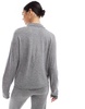 Object zip neck knitted sweater in gray - part of a set