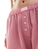 Cotton On boxer style pajama pants in red gingham