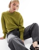 ASOS DESIGN knit crew neck sweater with balloon sleeves