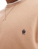 French Connection classic sweatshirt in camel