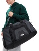 The North Face Y2K duffle bag in black and gray