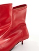 ASOS DESIGN Rhiannon extreme kitten heel sock boots in red