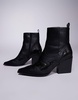 ASOS DESIGN western chelsea boots in black with cuban heels