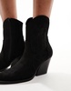 Truffle Collection heeled western ankle boots in black