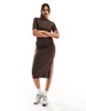 Nike Essential midi dress in brown