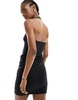 COLLUSION halterneck mini dress in black