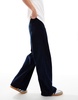 ASOS DESIGN super baggy fit corduroy pants in navy