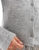 ASOS DESIGN knitted cardigan in gray heather