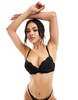 Ann Summers Sexy Lace padded plunge bra in black