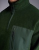 ASOS DESIGN oversized half zip fleece sweatshirt in dark green with chest pocket