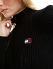 Tommy Jeans zip badge cardigan in black