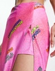 COLLUSION split detail collusion printed midi skort in pink