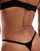 Cotton On broderie tanga G-string briefs in black - part of a set