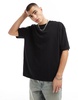 ASOS DESIGN oversized T-shirt with outdoors back print in black