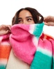 ASOS DESIGN scarf with multi color stripe design