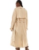 French Connection long lightweight trenchcoat in stone