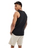 Threadbare 2 pack pocket tank tops in black