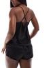 Ann Summers Adoration cami and shorts pj set in black