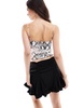 Bershka strappy straight neck cami top in snakeskin print