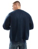 Cotton On boxy fit knitted cardigan in navy