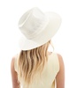 Accessorize packable fedora in white