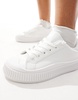 London Rebel platform sneakers in white