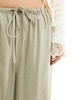 Cotton On wide leg relaxed pants with drawstring waist in sage