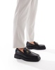 ASOS DESIGN loafers in black with square toe