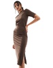 Nike Essential midi dress in brown