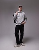 ARKET relaxed terry hoodie in gray melange