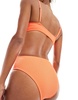 Cotton On high waist cheeky bikini bottoms in orange crinkle