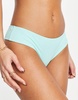 Volcom simply soft cheeky bikini bottom in pale aqua