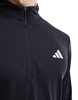 adidas Training Essentials 1/4-Zip Long Sleeve T-shirt in black