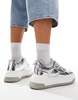 ASOS DESIGN chunky sneakers in silver