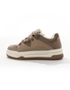 Bershka chunky low top sneakers in brown