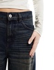 COLLUSION x013 mid rise wide leg jeans in dark wash