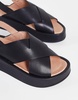 Madewell leather strap sandals in black