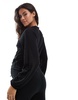 Mamalicious Maternity ruched jersey top in black - part of a set