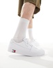 Tommy Jeans vulcanized essential sneakers in white