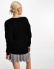 Object v neck sweater in black