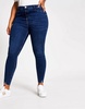 River Island Plus Molly skinny jeans in blue