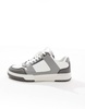 ASOS DESIGN lace up sneakers in gray