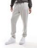 ASOS DESIGN skinny scuba sweatpants in light gray