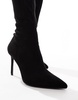 ASOS DESIGN Kathryn high-heeled over the knee boots in micro